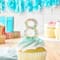 Bougie d’anniversaire en forme de chiffre avec confettis de Celebrate It